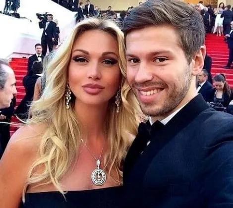 Victoria Lopyreva and Fyodor Smolov - what a perfect fit for a couple.