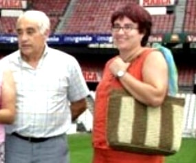 A rare photo of Javi Martinez's Parents - Fortuna Aginaga (Mother) and Víctor Martínez (Father).