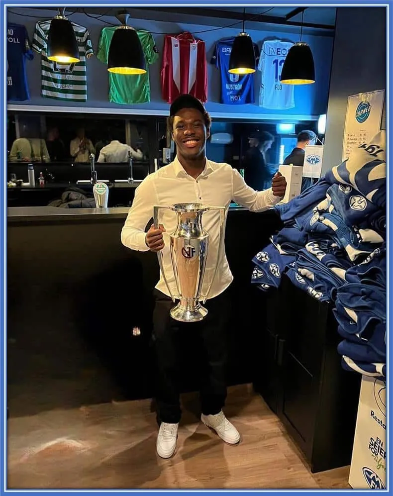 Fofana's smile while holding his first club trophy in Europe shows that true sense of accomplishment.