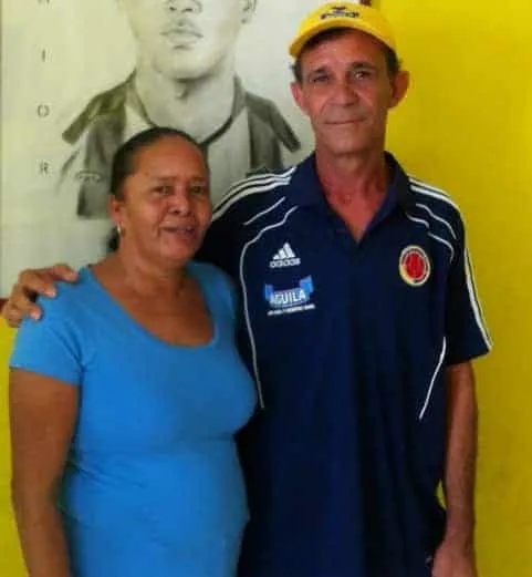 Meet Carlos Bacca's Parents - Gilberto Bacca (his Dad) and Eloisa Ahumada (his Mum).