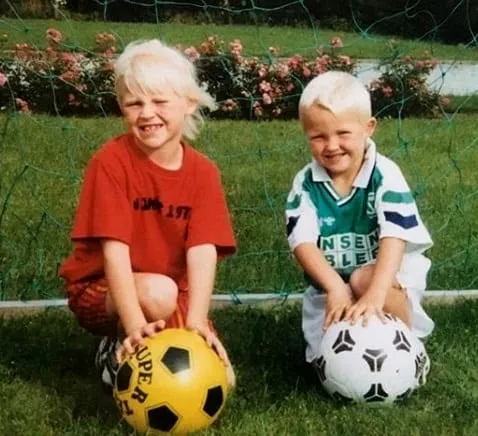 You can call them a Sibling Football Duo. This is Kasper Dolberg and his elder sister Kristina, sharing their love for the round leather from a young age.