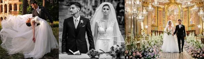 Lorenzo Pellegrini married his girlfriend after several years of dating.