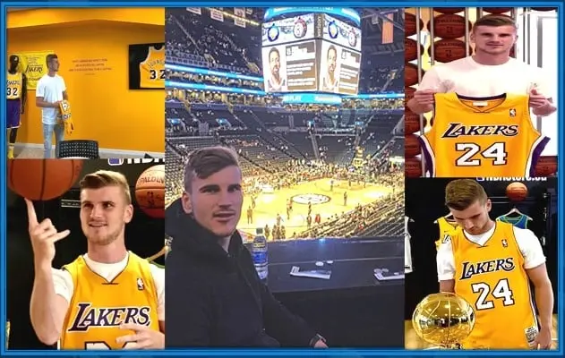 Not many football fans know that Werner is a Lakers fan.