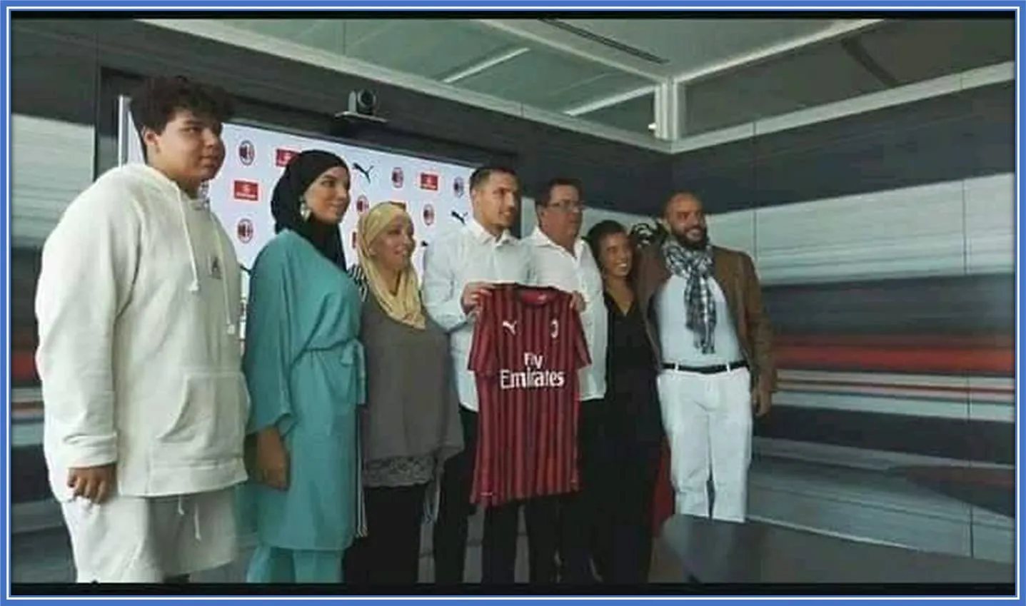 Ismael Bennacer and his family beam with pride as he signs his AC Milan contract, marking a monumental moment in their journey to financial prosperity.