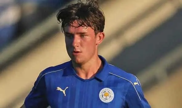 Young Ben in Leicester city colours.
