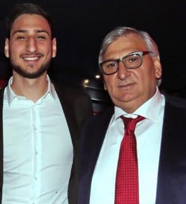 Gianluigi Donnarumma with his father Alfonso. Credit: Instagram.