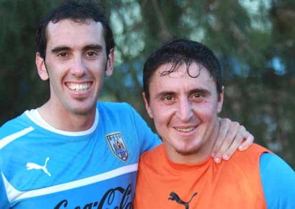 Jose Gimenez's early helpers were Godin (left) and Cebolla (right). Credit to Aguanten Che