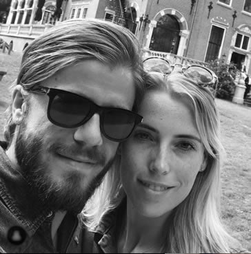 Lasse Schone with his then-girlfriend Marije. Credit: Instagram