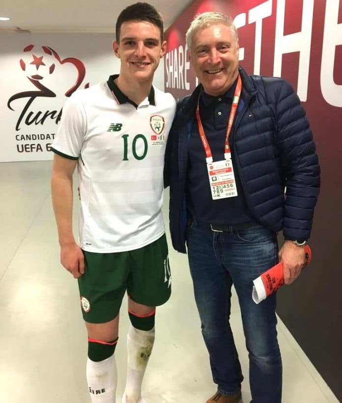 Meet the man who raised Declan. He is Declan Rice's Father, and his name is Sean Rice.