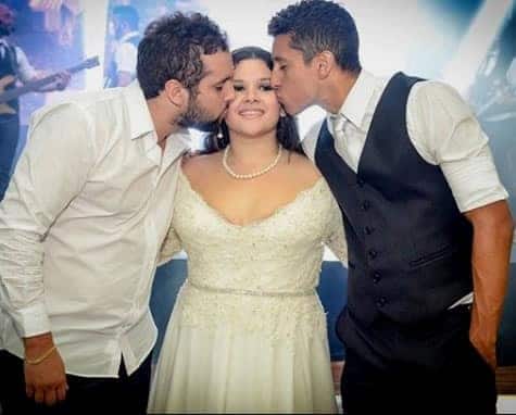 From Left to right: Marquinhos older brother Luan Aoás, younger sister Riama Aoás and Marquinhos himself.