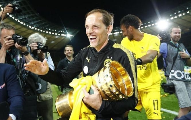 Thomas Tuchel, a winner of the German Cup with Borussia Dortmund.