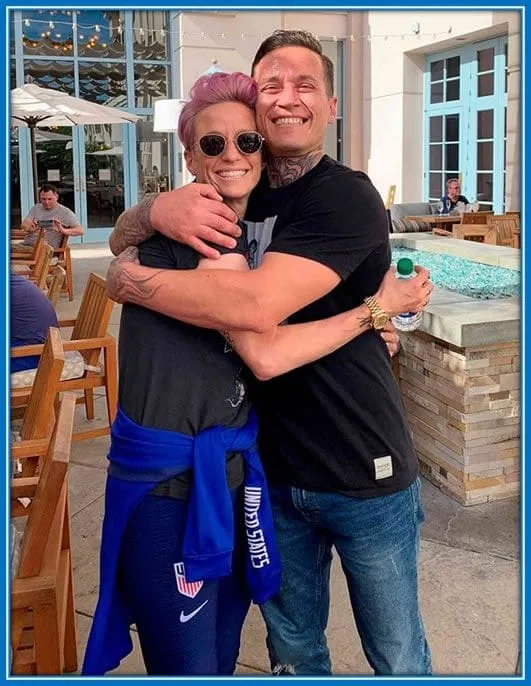 Here is Brian that is Megan Rapinoe's Brother.