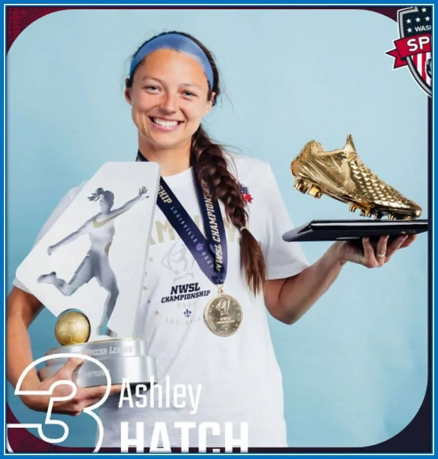 Ashley is a recipient of the golden boot award.