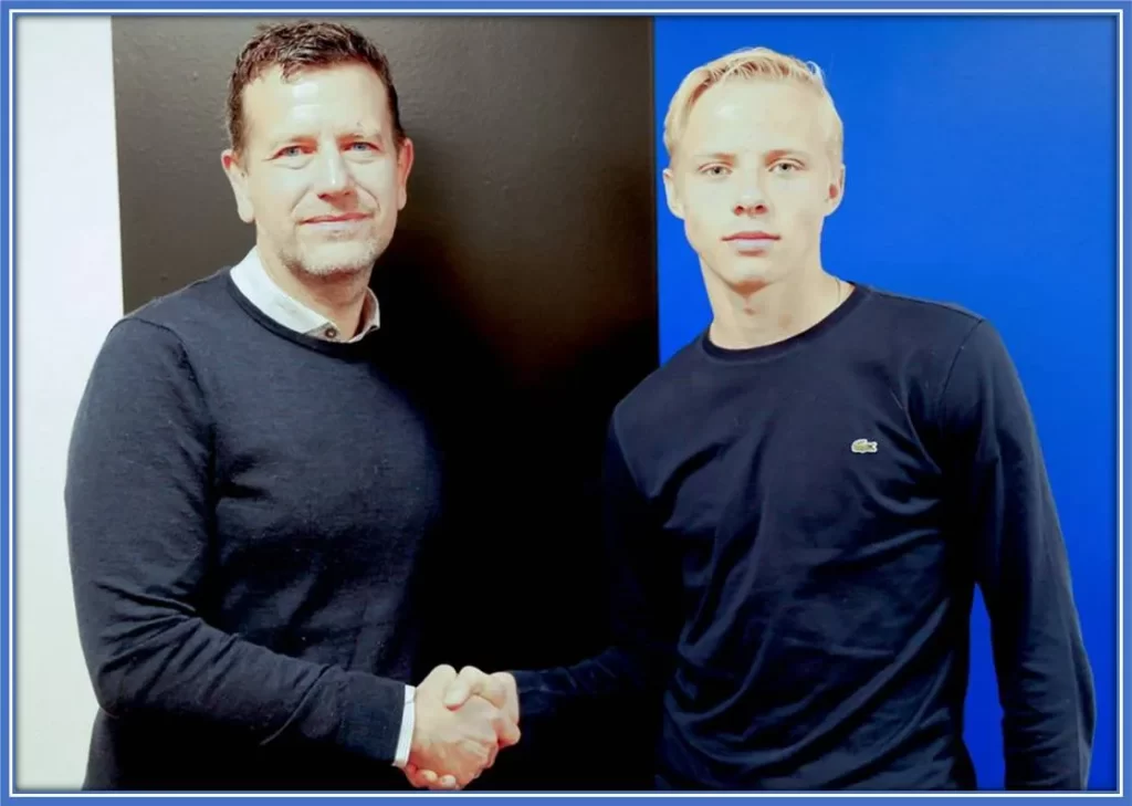 Oscar Højlund joined the FC Copenhagen U19 team on the 1st of January, 2022.