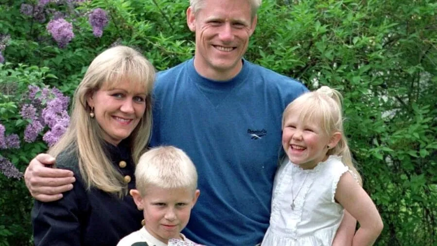 Photo of Kasper Schmeichel Family during the early 1990s.