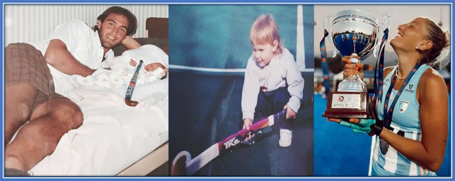 From day one with the hockey stick in her hand: Embracing the sport from an early age, Micaela Retegui went on to become a decorated Olympian, winning a silver medal at the 2020 Summer Olympics.