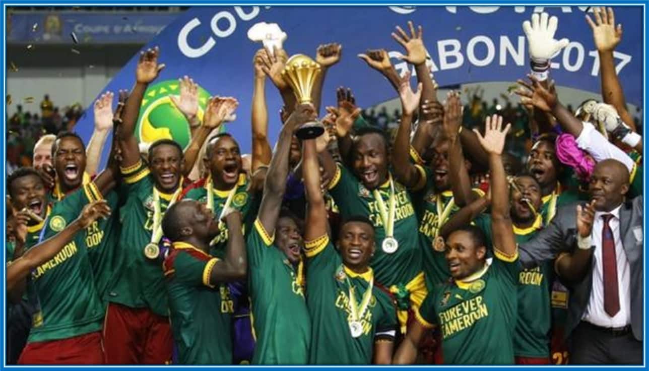 Karl Toko Ekambi helped Cameroon win the 2017 Africa Cup of Nations.