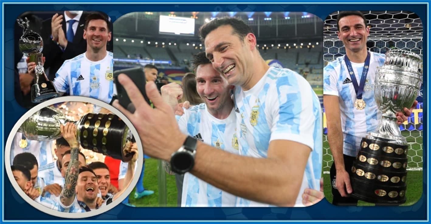 Lionel Scaloni helped his namesake (Lionel Messi) win the 40th title of his career (the 2021 COPA America trophy).