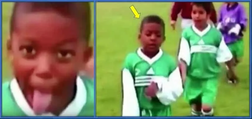 Kylian Mbappe in his Childhood - a few weeks after joining AS Bondy.