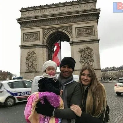 Casemiro's family during an outing.