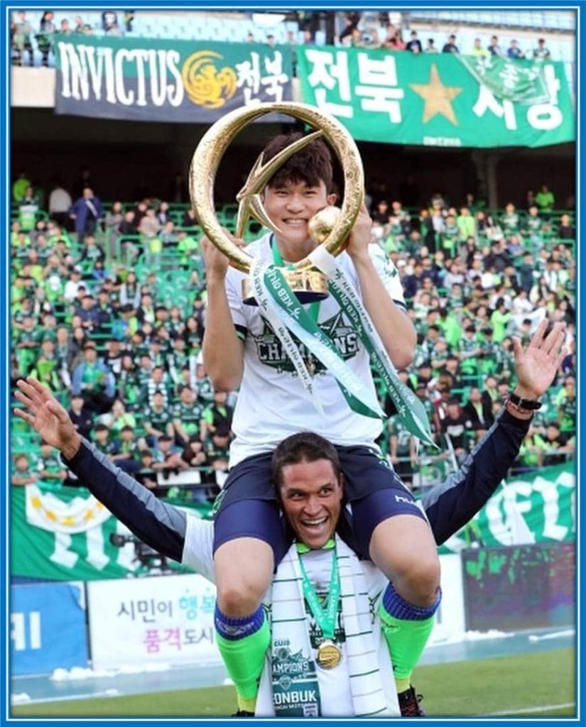 According to the South Korean star, Winning and celebrating trophies is sweet.