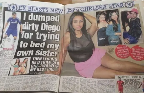 This is the Diego Costa Girlfriend breakup story.