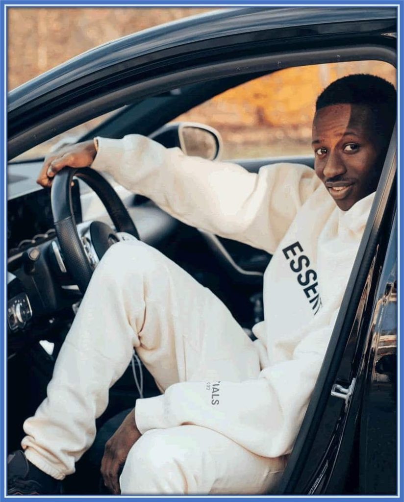 Pape Matar Sarr drives one of the world's most luxurious motor vehicles, the Mercedes!