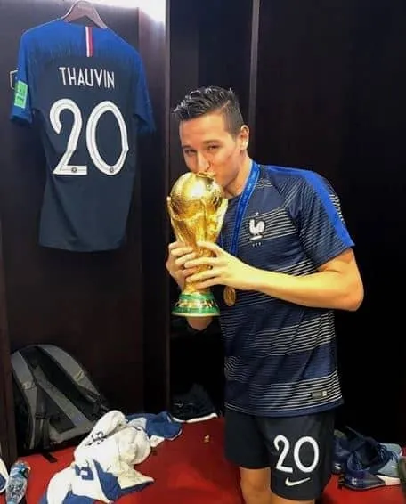 Crowning Achievement: Florian Thauvin's inclusion in the victorious French squad for the 2018 FIFA World Cup - a moment forever etched in history.