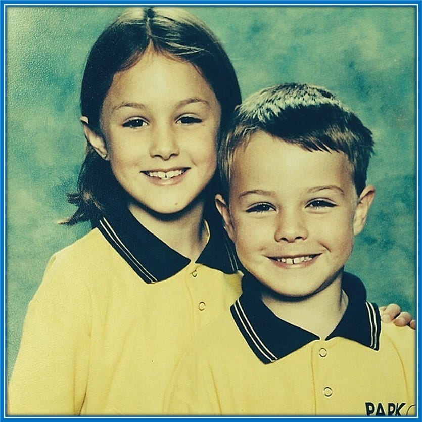 Young Jackson and his older sister, Maxi Irvine.