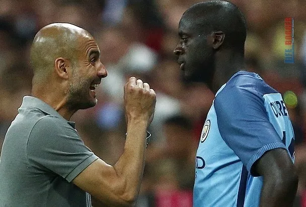 Yaya Toure Fued with Pep Guardiola at Manchester City.