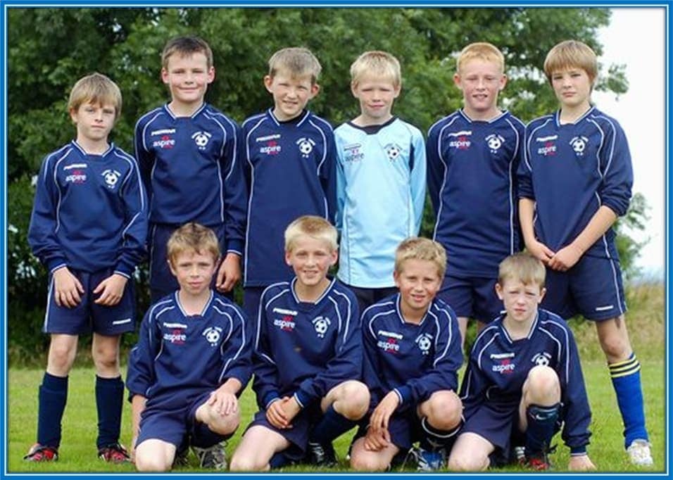 Aaron Ramsdale at Marsh Town - way back in 2008. Boys from the back row - (left to right) include; Jack Lehan, Richard Ryder, Jack Millington, Aaron Ramsdale, Callum Lovatt, and Isaac Springett. Boys from the Front row (left-to-right): Tom Morgan, Conah Maidment, Daniel Griffiths, and Tom Flattley.