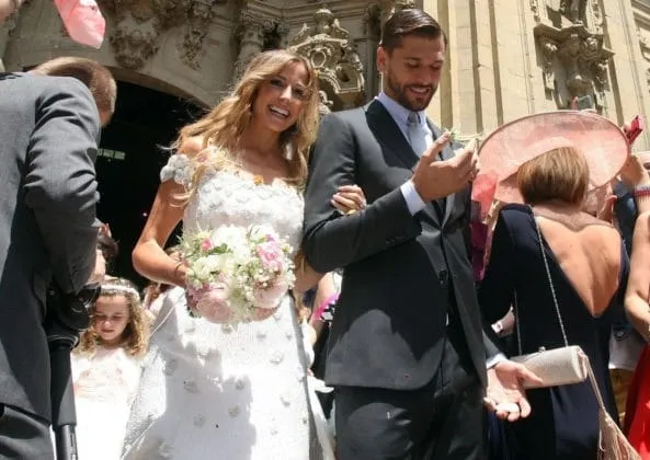 The wedding ceremony of Fernando and Maria Lorente.