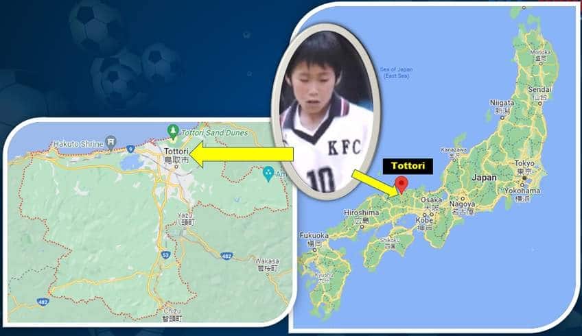 Daichi Kamada's family origin is traced to Tottori. Fukushige, his Dad, was born in Tottori City on the 23rd of  April 1969