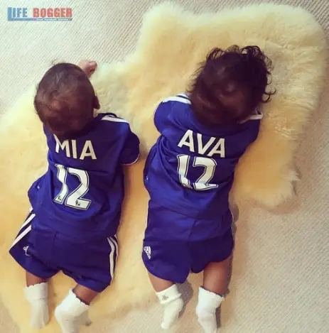 Mikel Obi's Daughters, Ava and Mia.