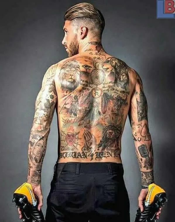 Sergio Ramos Body Tattoo Facts.
