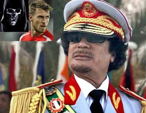 Ramsey's goal on October 19, 2011, coincided with a historic moment - the following day, Libyan leader Colonel Gaddafi passed away, marking the end of an era.