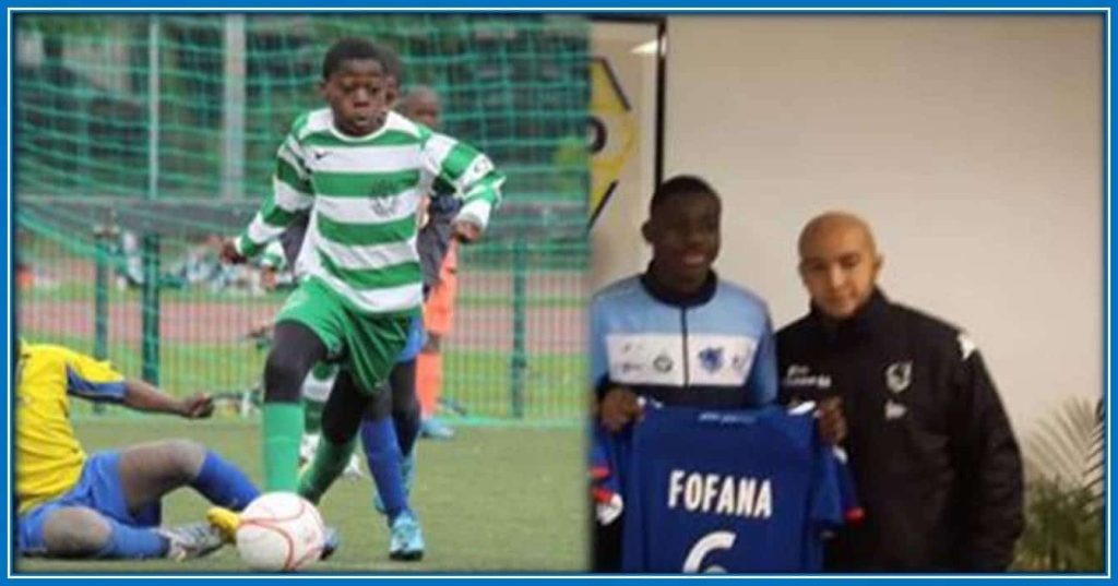 Fofana at INF Clairefontaine when he was Thirteen and when he got signed to Drancy Club.