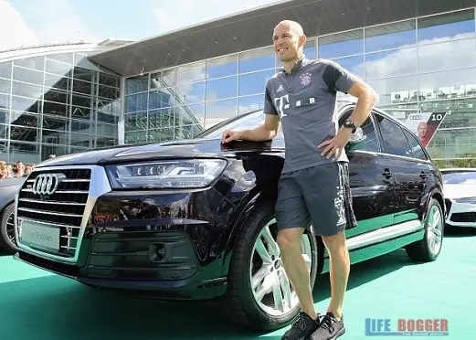 Arjen Robben's Audi.