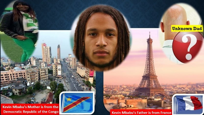 This photo explains Kevin Mbabu Family Origin using the nationalities of his Mum and Biological Dad.