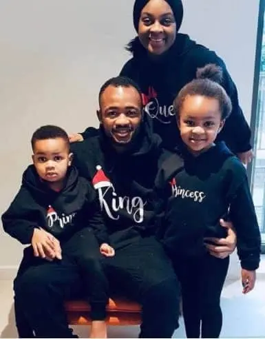 Jordan Ayew with his wife Denise and adorable children. Image Credit: Instagram.