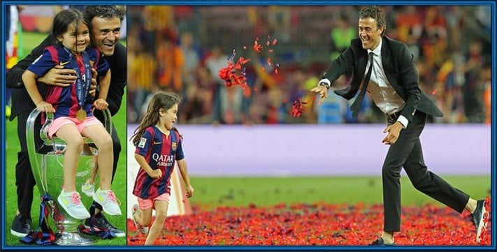 One of the worst moments of Luis Enrique's Life is witnessing little Xana die of bone cancer. Both father and daughter were really close (best friends) before her death.