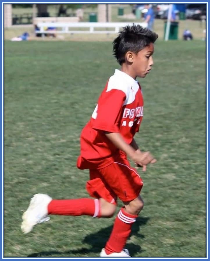 Everyone could tell that he was destined to be a great soccer player because they saw this drive within him.