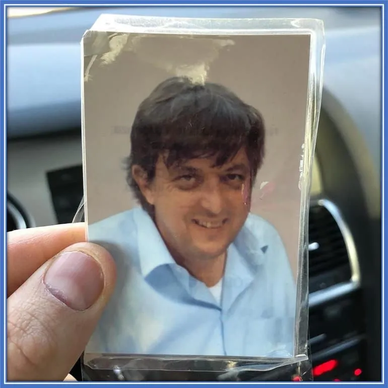 Forever in his heart, Acerbi's late Dad will always be remembered.