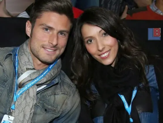 Olivier Giroud and his Wife Jennifer.