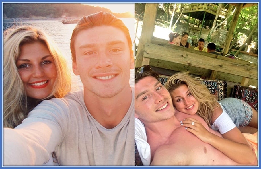 Kieffer Moore loves the pleasurable lifestyle - with his wife, Charlotte Russell.
