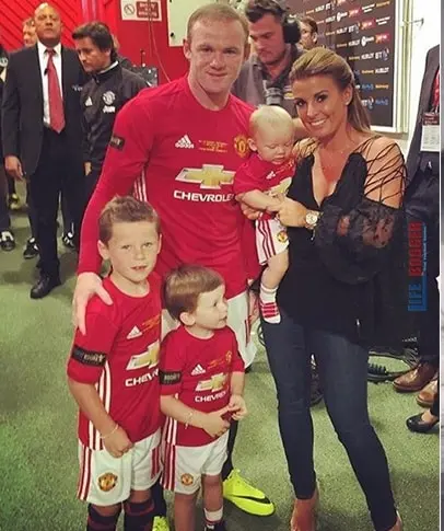 Wayne Rooney and Family.
