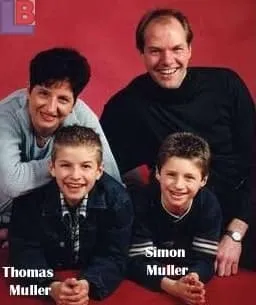 Meet the Thomas Muller Family. His Mum, Klaudia Muller, Dad, Gerhard Müller and little brother, Simon.