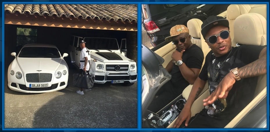 A glimpse of Andre Ayew's Car Garage. Here, he takes an evening ride with his Dad.