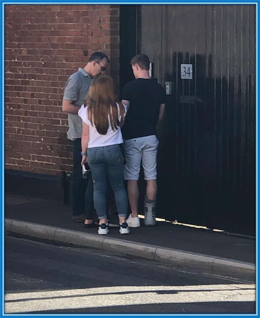 We pictured Oliver Skipp alongside this lady - while accessing a property in Norwich. Could this be his Girlfriend or Mum?