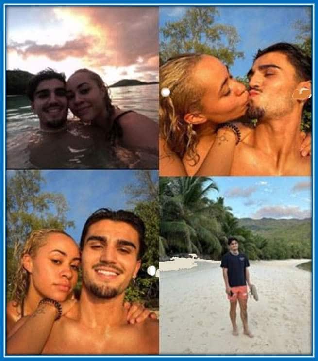The Former Ajax Player Spends the Holidays in Seychelles, East Africa, with his wife, Abigail.